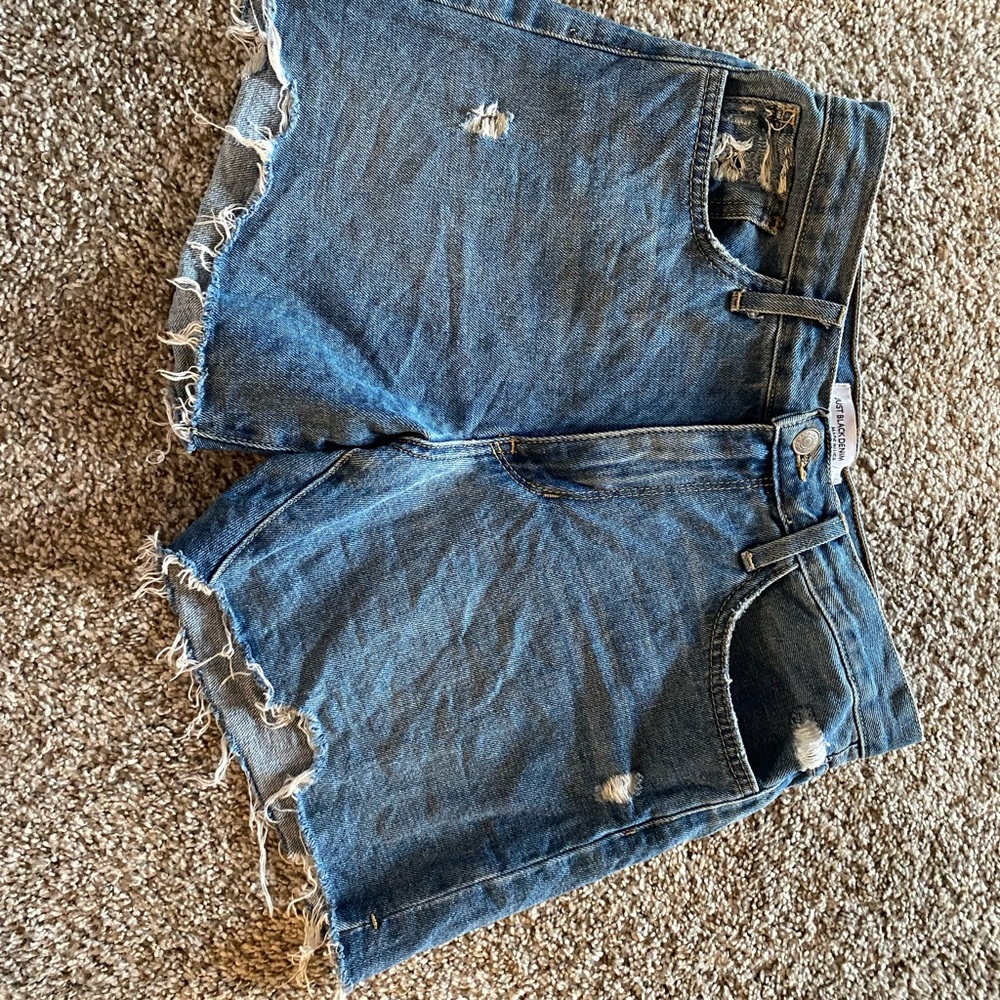 Distressed Denim Cutoff Shorts